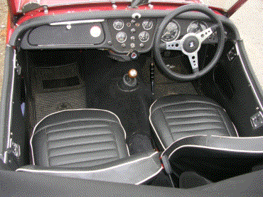 Triumph TR3A inside